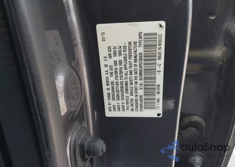 2015 Honda Cr-V Lx from USA, damaged, VIN 3CZRM3H39FG702439